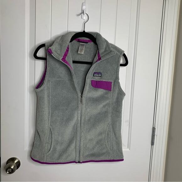 Patagonia re tool‎ full zip fleece vest jacket size medium women’s - Picture 1 of 5